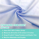 American Baby Company - Value Jersey Sheet Blue Image 3