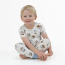 Angel Dear Baby Boy Cowdogs Short Sleeve Loungewear Set Image 1