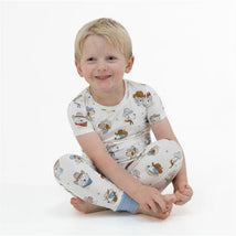 Angel Dear Baby Boy Cowdogs Short Sleeve Loungewear Set Image 1