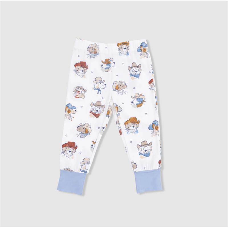 Angel Dear Baby Boy Cowdogs Short Sleeve Loungewear Set Image 4