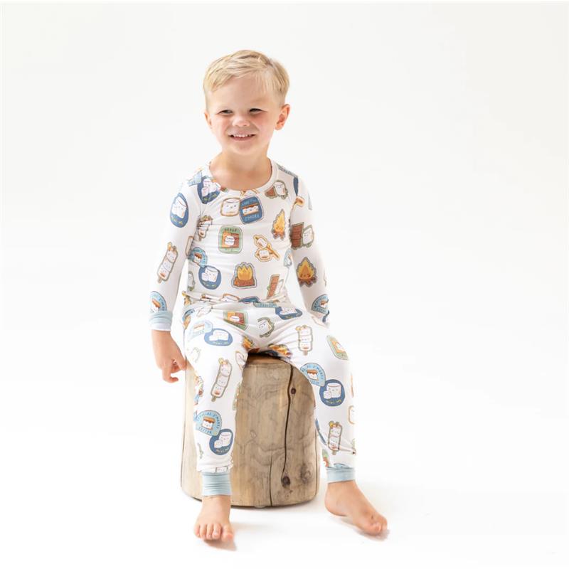 Angel Dear - Baby Boy Smores Long Sleeve Loungewear Set Image 2
