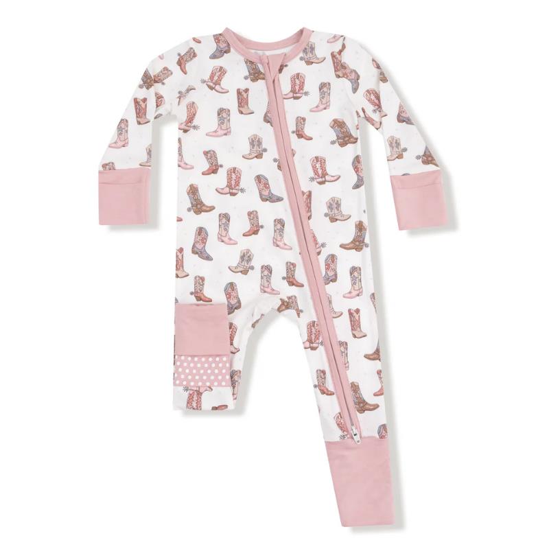 Angel Dear - Baby Girl Future Cowgirl 2 Way Zipper Romper Image 1