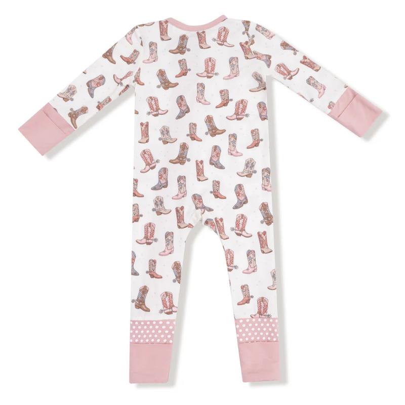 Angel Dear - Baby Girl Future Cowgirl 2 Way Zipper Romper Image 2