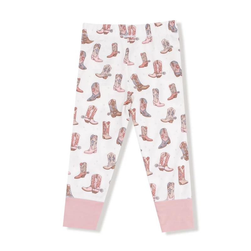 Angel Dear - Baby Girl Future Cowgirl Long Sleeve Loungewear Set Image 3