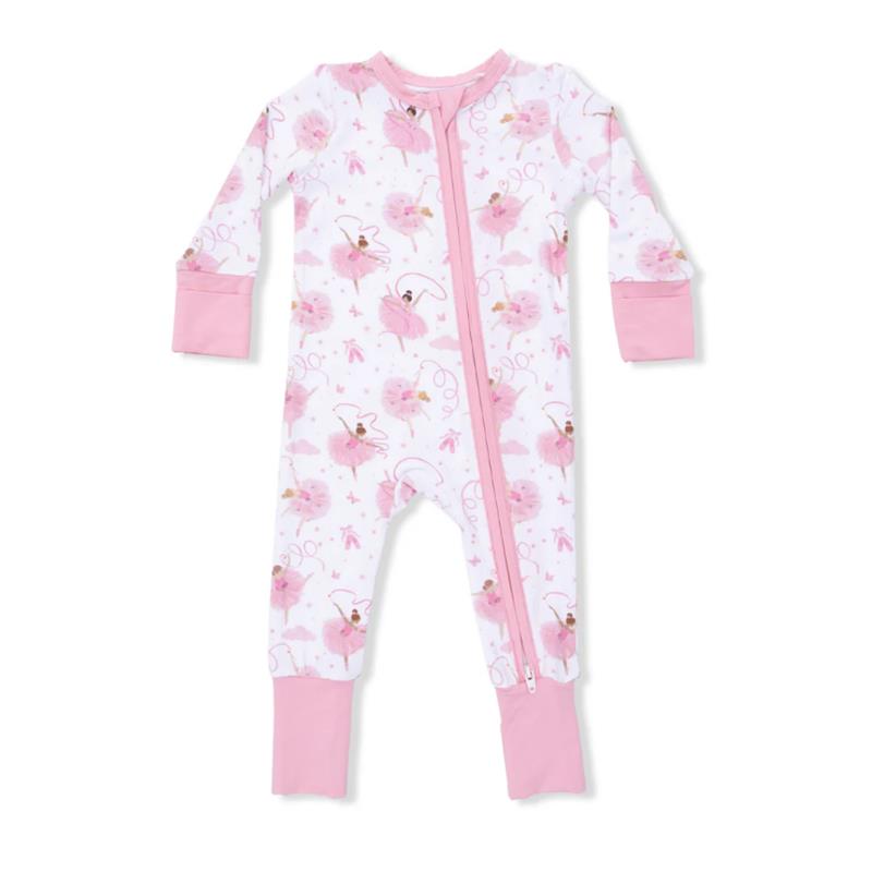 Angel Dear Baby Girl Ribbon Ballerinas Convertible Romper  Image 3