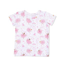 Angel Dear Baby Girl Ribbon Ballerinas Short Sleeve Loungewear Set Image 4