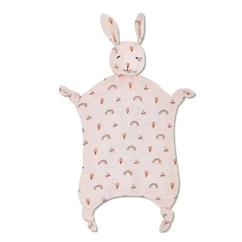 Apple Park - Rainbows & Ice Cream Bunny Muslin Lovey Image 1