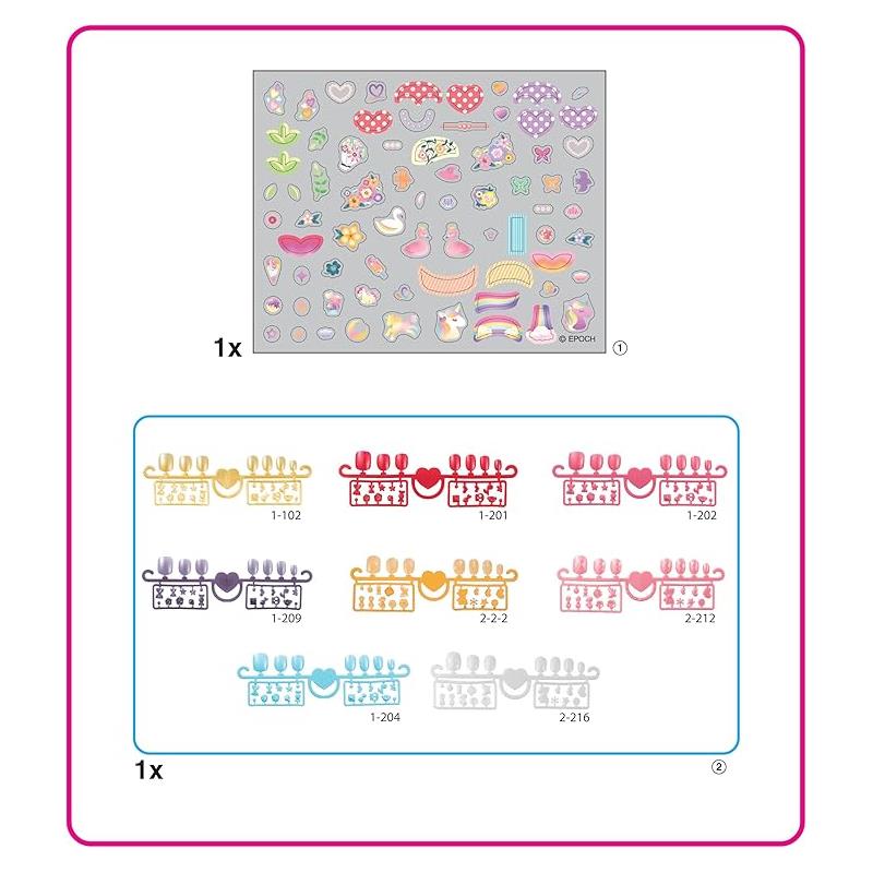 Aquabeads - Hearts & Ribbons Nail Refill Kit Image 6