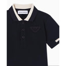 Armani Baby - Baby Boy Short Sleeve Polo Shirt, Navy Image 2
