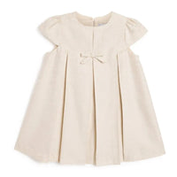 Armani Baby - Baby Girls Beige Jacquard Eagle Dress Image 1