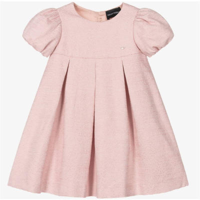 Armani Baby - Girl Short Sleeve Collared Dress Pink Image 1
