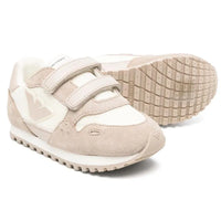 Armani Baby - Logo Patch Sneakers, Tan/Vanilla Image 2