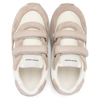 Armani Baby - Logo Patch Sneakers, Tan/Vanilla Image 3