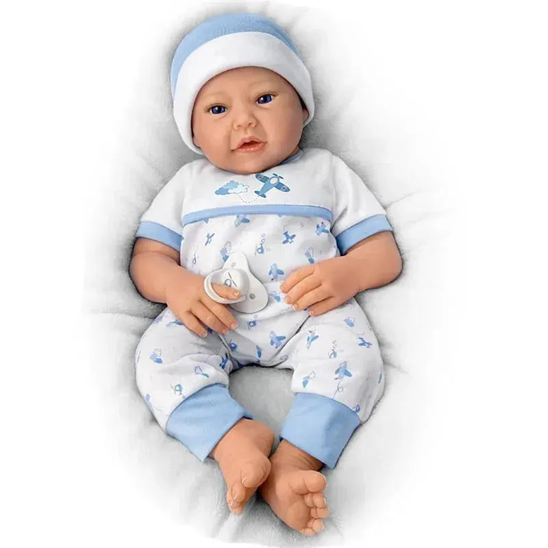 Ashton Drake - New To The Crew TrueTouch Authentic Silicone Baby Boy Doll Image 1