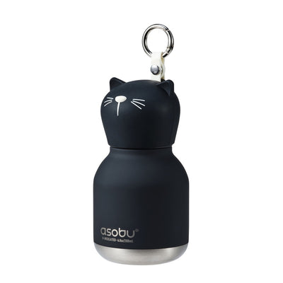 Asobu - Stainless Steel Bottle Silicone Head Mini Kitty Bestie Image 1
