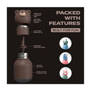 Asobu - Stainless Steel Bottle Silicone Head Mini Brown Bear Image 4