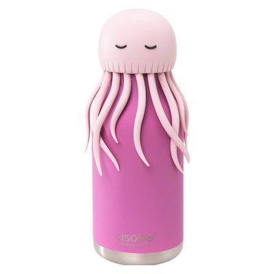 Asobu Stainless Steel Bottle Silicone Head Jelly Fish, Pink Image 1