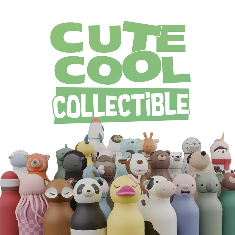 Asobu Stainless Steel Bottle Silicone Head Koala - Green Image 6