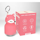 Asobu - Stainless Steel Bottle Silicone Head Mini Pink Fox Image 1
