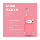 Asobu - Stainless Steel Bottle Silicone Head Mini Pink Fox Image 3