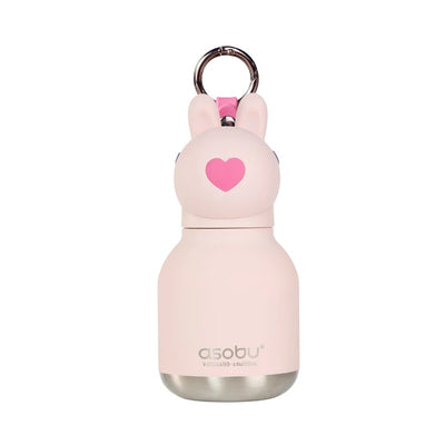 Asobu Stainless Steel Mini Bottle Silicone Head Bunny Image 1