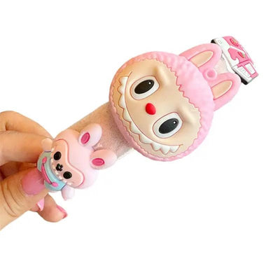 Auraquise - Labubu Children's Hairband Sweet Macaron Colors Pink Image 1