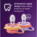 Avent 2Pk Ultra Air Pacifier 18M+, Chameleon/Monkey Image 4