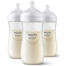 Avent - 3Pk Natural Baby Bottle With Natural Response Nipple, Clear, 11Oz Image 1