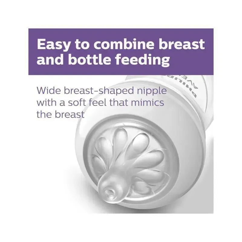 Avent - 3Pk Natural Baby Bottle With Natural Response Nipple, Clear, 11Oz Image 2