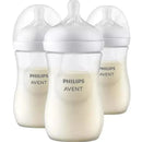 Avent - 3Pk Natural Baby Bottle With Natural Response Nipple, Clear, 9Oz Image 1