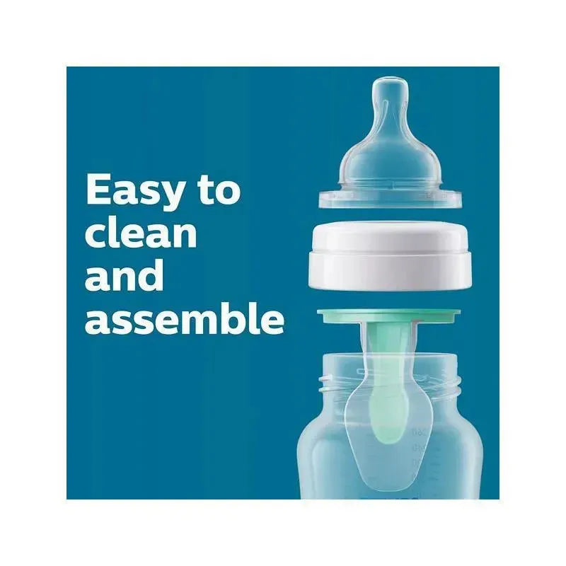 Avent - Anti-Colic Baby Bottle With Airfree Vent Newborn Gift Set With Snuggle, Blue Image 6