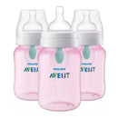 Avent - 3Pk Anti-Colic Bottle With Airfree Vent, 9Oz, Pink Image 1