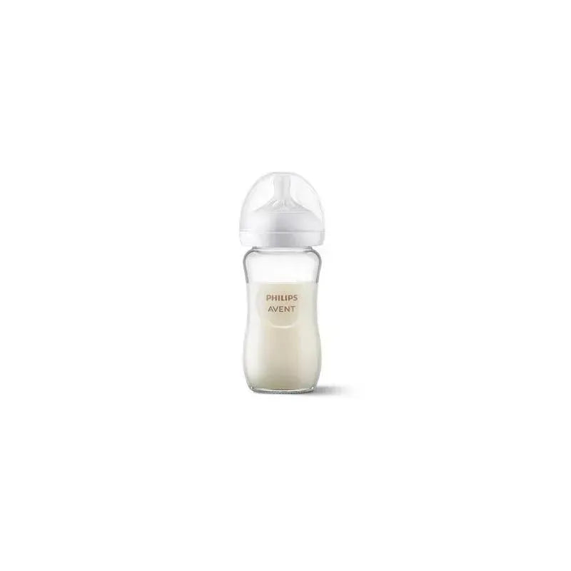 Avent - 3Pk Glass Natural Baby Bottle With Natural Response Nipple, 8Oz Image 3