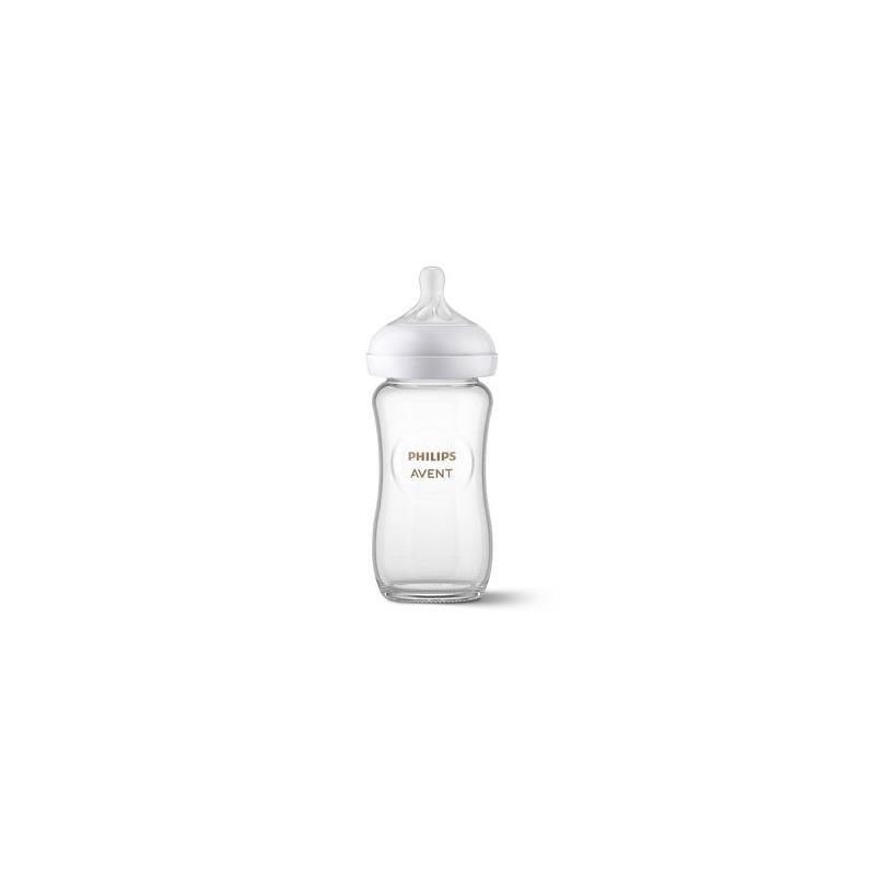 Avent - 3Pk Glass Natural Baby Bottle With Natural Response Nipple, 8Oz Image 4