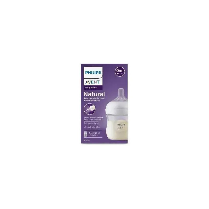 Avent - 1Pk Natural Baby Bottle With Natural Response Nipple, Clear, 4Oz Image 7