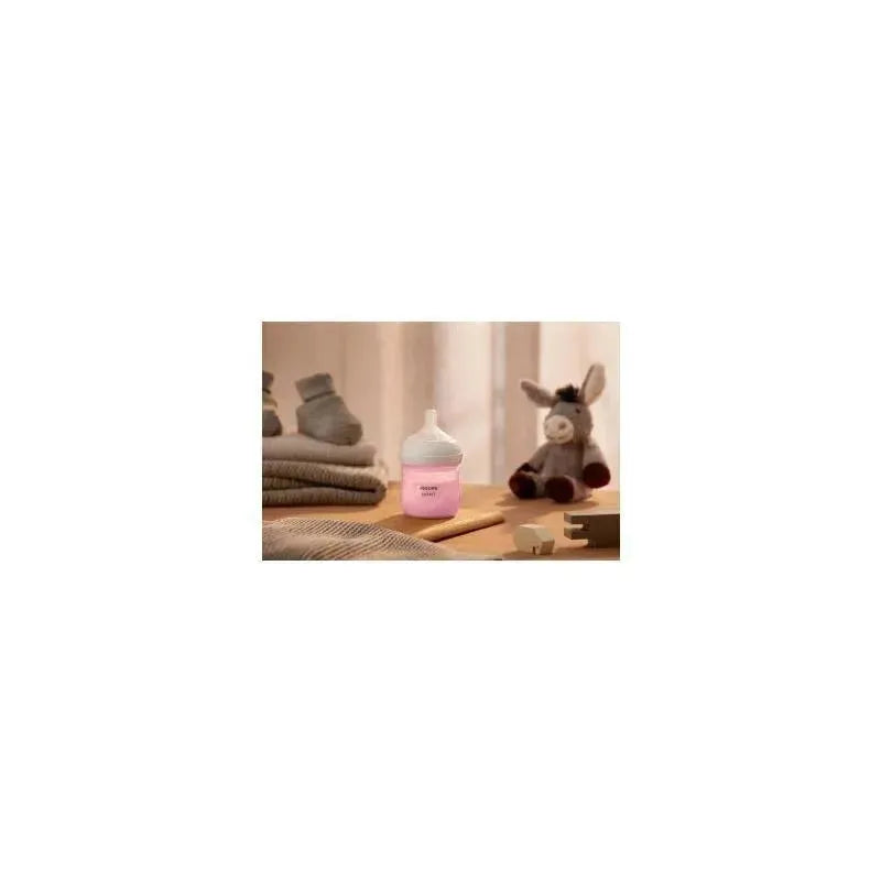 Avent - 3Pk Natural Baby Bottle With Natural Response Nipple, Pink, 4Oz Image 7