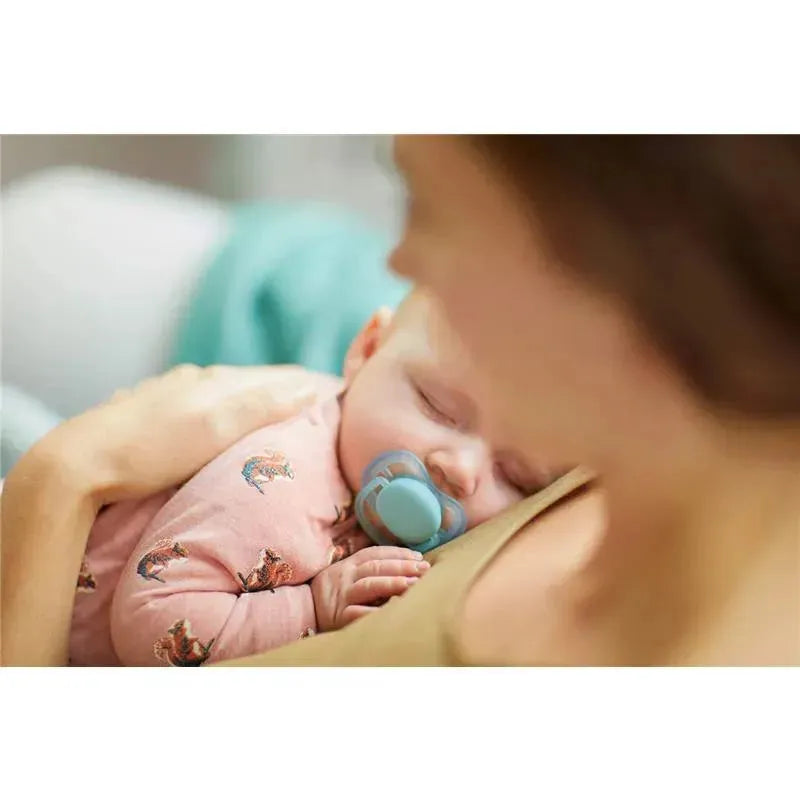 Avent - Ultra Air Pacifier 0-6M, Blue/Green, 2 Pk Image 4