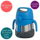 B.box - Blue Slate Insulated Food Jar with Spork Image 3