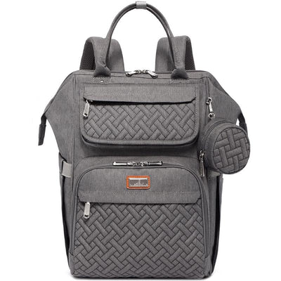 BabbleRoo - Diaper Bag Backpack Bag for Moms Dads (Dark Gray) Image 1