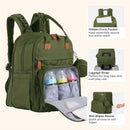 BabbleRoo - Travel Essentials Baby Bag Tote with Changing Pad, Forest Green Image 5