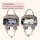 BabbleRoo - Travel Essentials Baby Bag with Changing Pad, Khaki Image 2