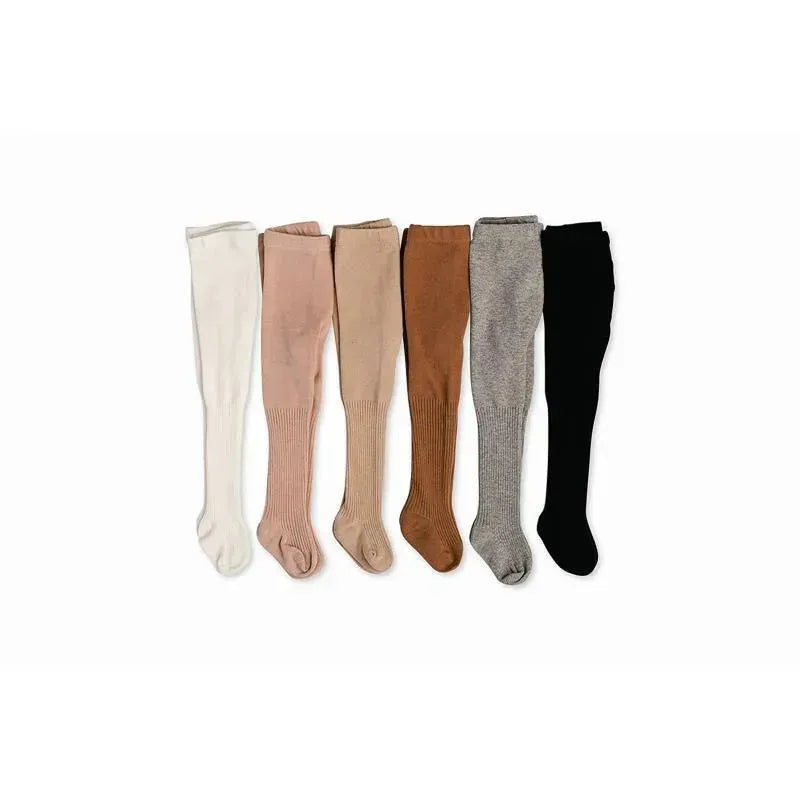Babe Basics - Knit Baby Tights, Oat Image 2