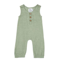 Babe Basics - Linen Baby Romper, Sage Image 1