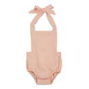 Babe Basics - Summer Baby Romper, Blush Image 1