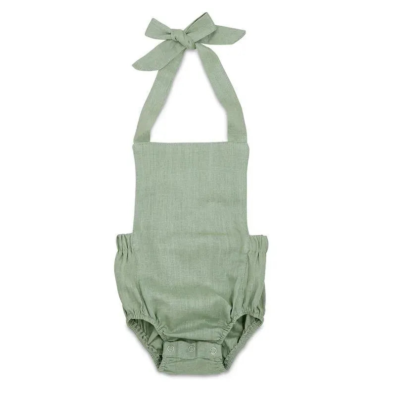 Babe Basics - Summer Baby Romper, Sage Image 1