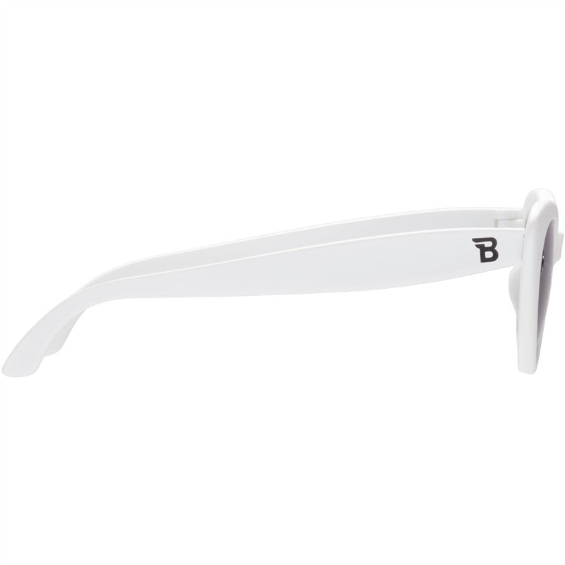 Babiators - Children’s Cat-Eye Shaped UV Sunglasses, White
