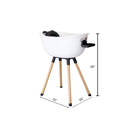 Babu Bath - Luxury Baby Bathtub with Wooden Stand, White Image 5