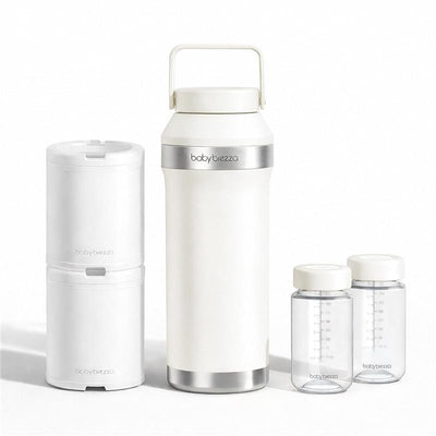 Baby Brezza All Day Portable Breastmilk Cooler, Large 20 oz Capacity, White