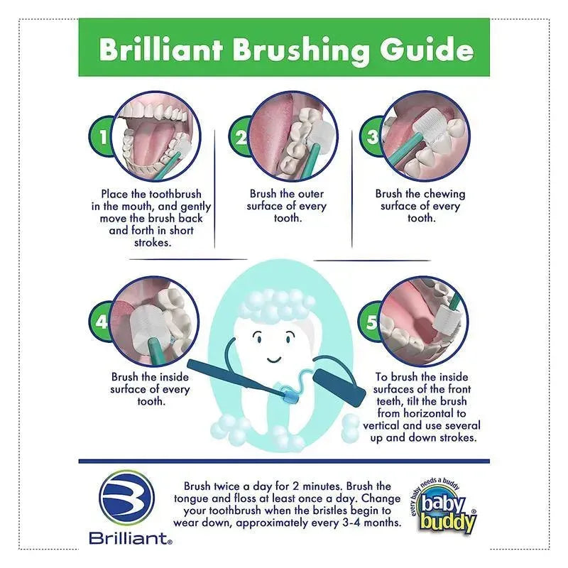 Baby Buddy - Brilliant Baby Toothbrush, Blue Image 5