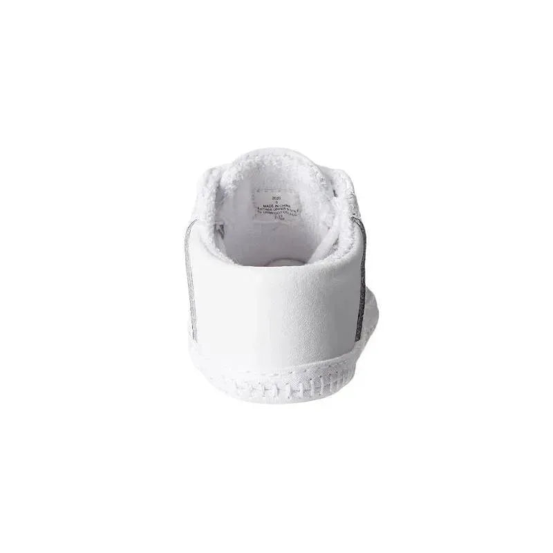 Baby Deer Crib Shoe Leather Saddle Oxford, White Image 6